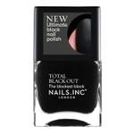 Nails Inc mattschwarzer Nagellack