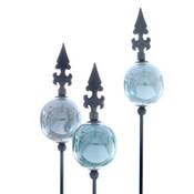 Naninoa Keramik-Kugel Gartenstecker