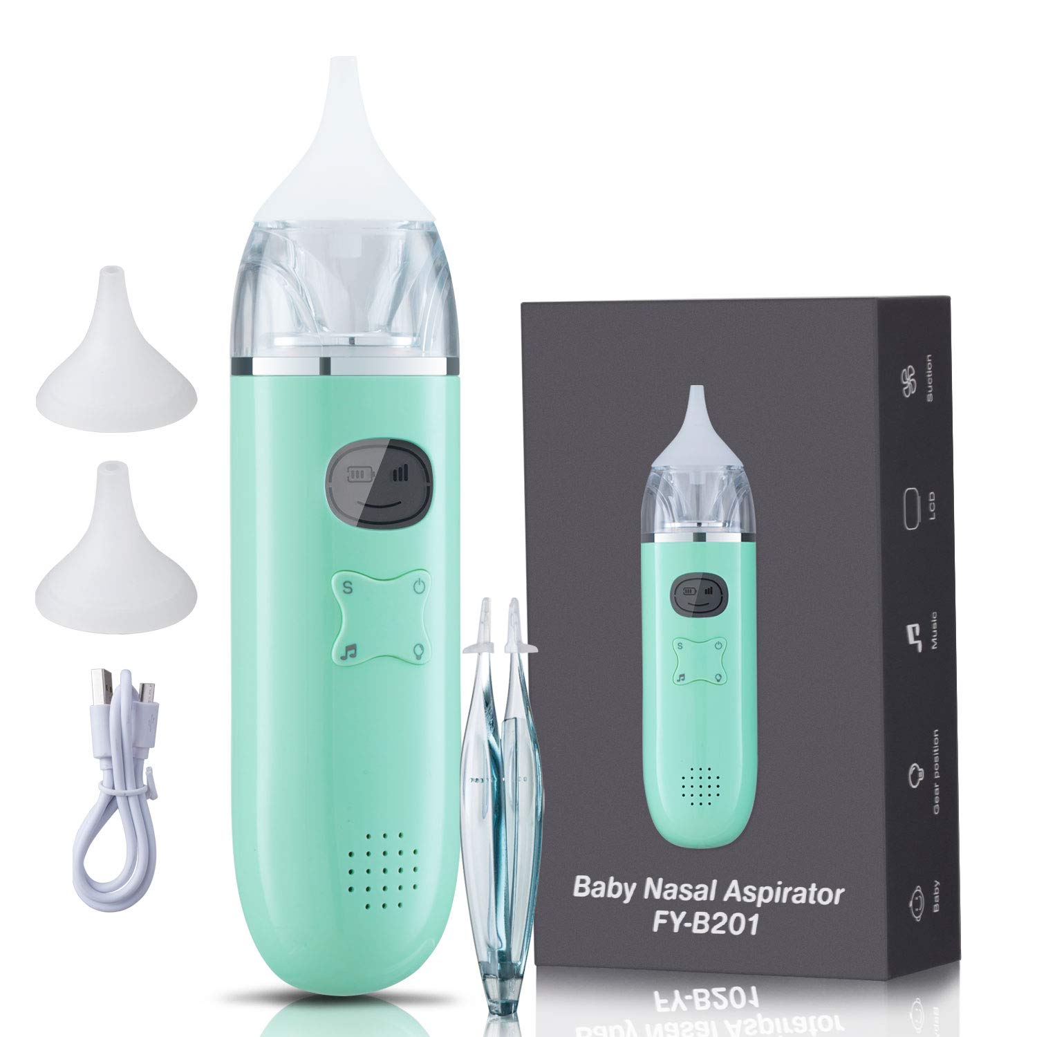 Produktbild von Nasensauger Baby, Elektrischer Nasensauger Mit 3 Einstellbaren
