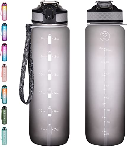 2 Spülmaschinenfeste Wasserflaschen Aus Lebensmittelechtem Material, 620 Ml, Schwarz, Mit Käfig-Kompatibilität