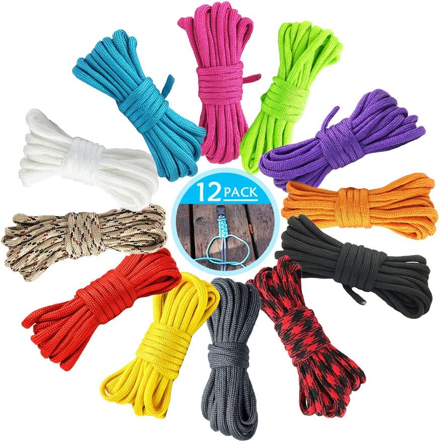 Paracord Planet Gummiseil, 1/2 Zoll Durchmesser – 3m, 7,6m, 15,2m Oder 30,5m Länge