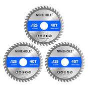 Ninehole 125x22.23mm, 40T, 3PCS