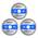Ninehole 125x22.23mm, 40T, 3PCS