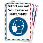 Ohm Print Consulting GmbH Maskenpflicht Schild FFP2