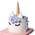 Opret Gold Einhorn Kuchen Topper