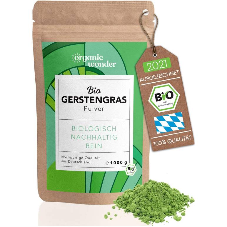 Organic Wonder Bio Gerstengras-Pulver