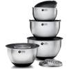 Os Oak Steel ENGLAND Mixing Bowls Set Black