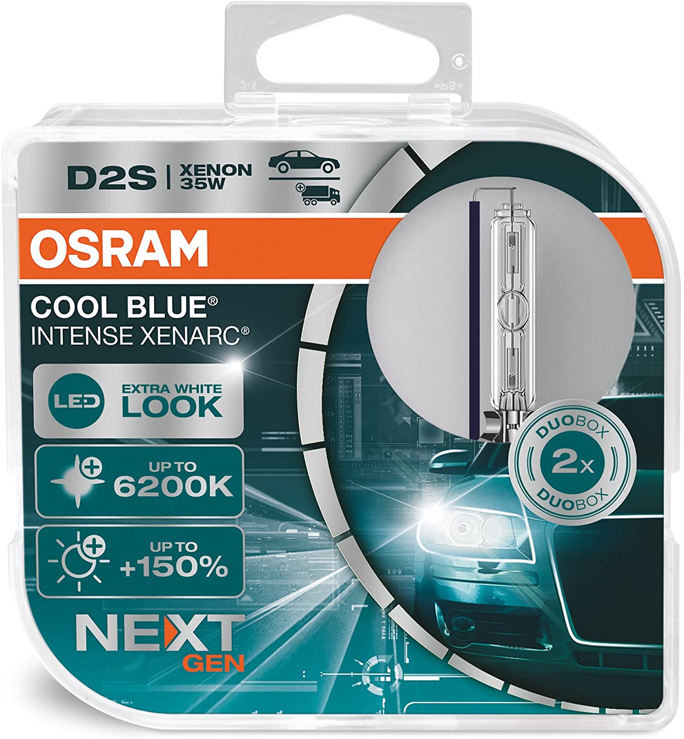 2x Original Osram D2S Xenarc Xenon Brenner Birne Lampe OEM 66240