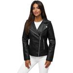 Ozonee Damen Lederjacke