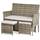 Park Alley Poly-Rattan 2-Sitzer Loveseat Set