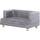Pawhut Hundesofa PU-Leder Grau