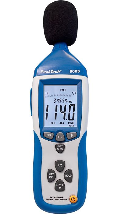 Meichoon Dezibel-Messgerät Digital - Schallpegelmesser 30-130dB Mit USB (A/C-Bewertung)