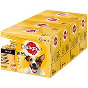 Pedigree Portionsbeutel Multipack Adult 4 Varietäten in Sauce