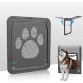 Grway Katzenklappe 4 Wege Magnet-Verschluss Katzentür Installieren Leicht  Haustierklappe Hundeklappe Weiß (M) : : Haustier