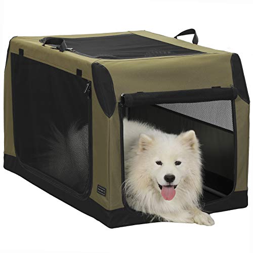 KOOPRO Faltbare Hundebox – 81x58x58 Cm, Mit 4 Türen & Wasserfestem Stoff