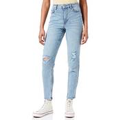 Pieces High Waisted Distressed Mom Jeans Vergleich