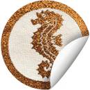 Pimpertz Seepferdchen offizielles Glamour Abzeichen