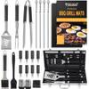 Poligo Edelstahl Grillset 23pc