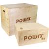 POWRX Plyobox Jump-Box aus Holz für plyometrisches Training inkl. Workout