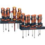 PRESCH Schraubendreher Set 14 tlg. inkl. Wandhalter