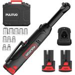 PULITUO 12V 3/8" verlängertem Hals Elektrische Ratschenschlüssel Set