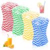 Qhklew Bunte Papierstrohhalme