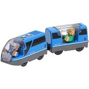 Qofina Railway Electric Locomotive Wooden Train Vergleich