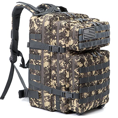 MIKA Militär-Rucksack 45 Liter – Mit MOLLE-System, Wasserabweisend, Für 3-Tage-Touren – Von Veteranen Designed