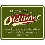 Rahmenlos Deko-Blechschild als Geschenk zum 40. Geburtstag