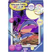 Ravensburger Malen nach Zahlen 27845 - Delfine -