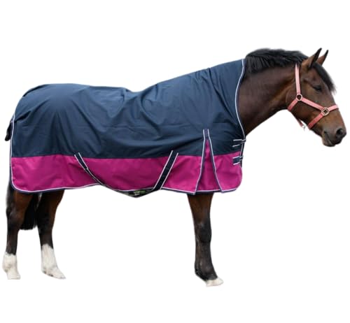 CHALLENGER 598LG Winterdecke Für Pferde – Wasserdicht, Winddicht, 1200D, 213,4 Cm, Mittelschwer Mit Fleecefutter