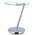 Relaxdays Glas u. Chrom runder Beistelltisch