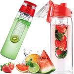 Retoo Wasserflasche mit Fruchteinsatz