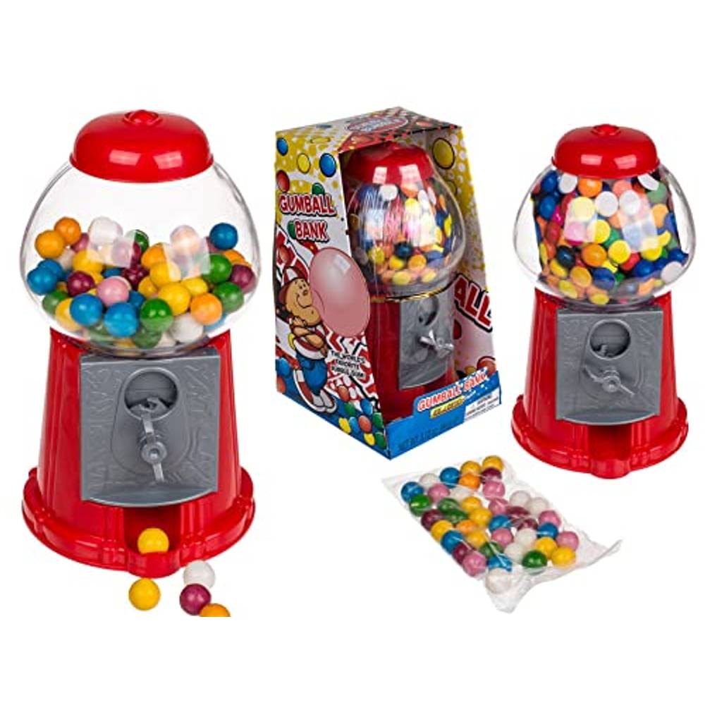 Kaugummispender Gumball Machine mit 270 g Chewing Gum bunten Kaugummi