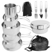 Risvowo Camping Geschirr Set Vergleich