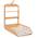 roba Wandwickelregal, klappbares sicheres Design Wickelregal Holz gebogen