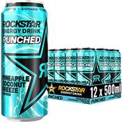 Rockstar Energy Drink Punched Pineapple Coconut Freeze Vergleich