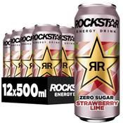 Rockstar Energy Drink Strawberry Lime Zero Sugar