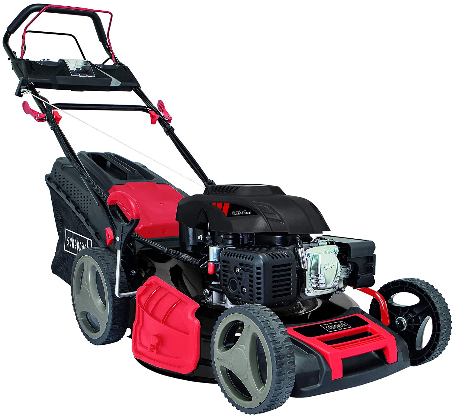 Scheppach Aufsitzrasenmäher MR230 6PS 61cm 150L Hybrid-Start + Öl + 2