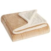 SCM Khaki-zweiseitige Kuscheldecke Vergleich