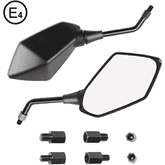 Evermotor 10mm E-geprüfte Motorrad Seitenspiegel - ideal für