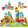 Onshine Bausteine Holz mit Puzzle-Karte