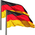 Klikil Flagge Deutschland mit Adler