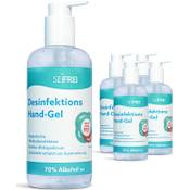 Seifrei Desinfektions Hand-Gel 5 x 500ml mit Spenderpumpe Vergleich