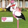 Shengruili Klapperstorch Baby Rosa