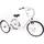 Shioucy Dreirad Erwachsene mit Korb 24 Zoll