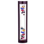 Smartpoorer Galileo-Thermometer mit Glas- und Holzrohr