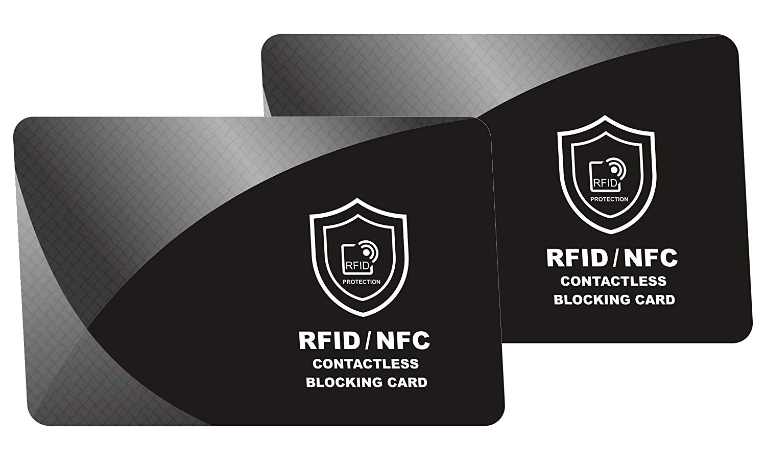 2er Set RFID NFC Blocker Karten SCHWARZ von MakakaOnTheRun