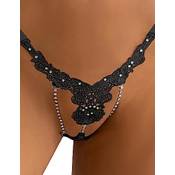 Sohimary 606 Damen Mini Glitzer Spitze