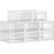 SONGMICS Schuhboxen 8er